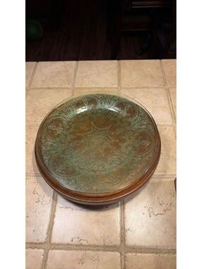 31. Indiana glass Plate.  She's a glower!